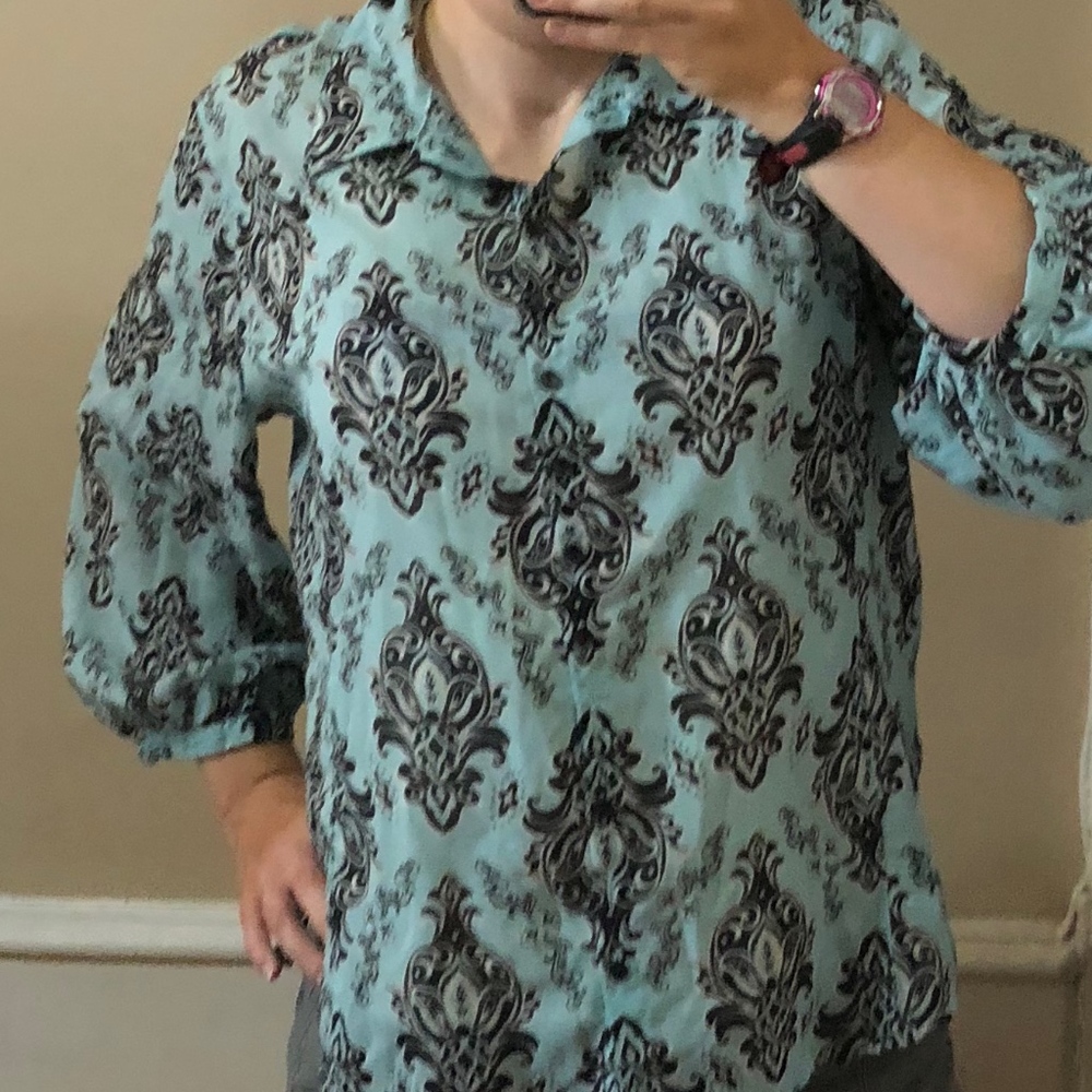 Foxcroft Button Down Blouse - image 2